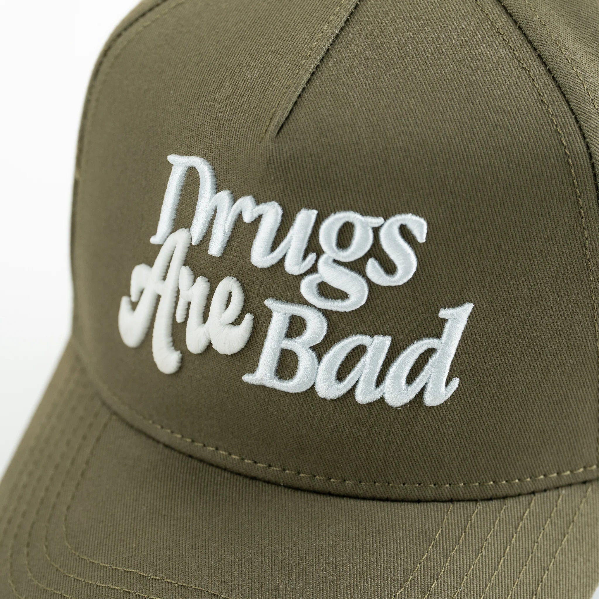 Drugs are BAD Trippy Snapback Verde