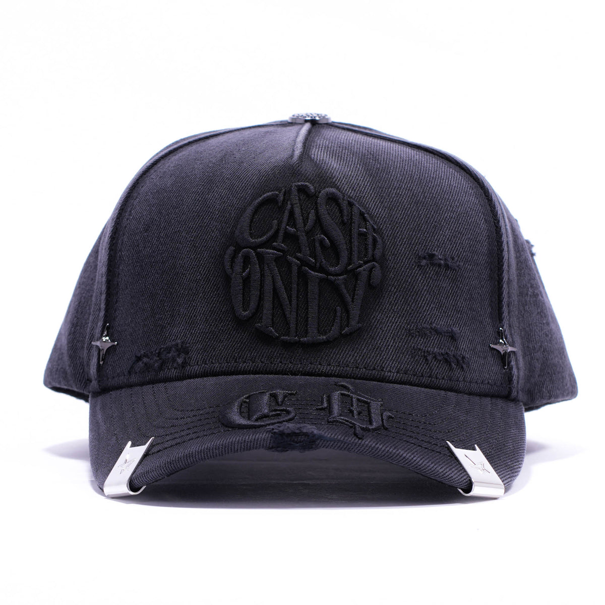 CASH ONLY WASEHD OUT LOYALTY BLACK DENIM