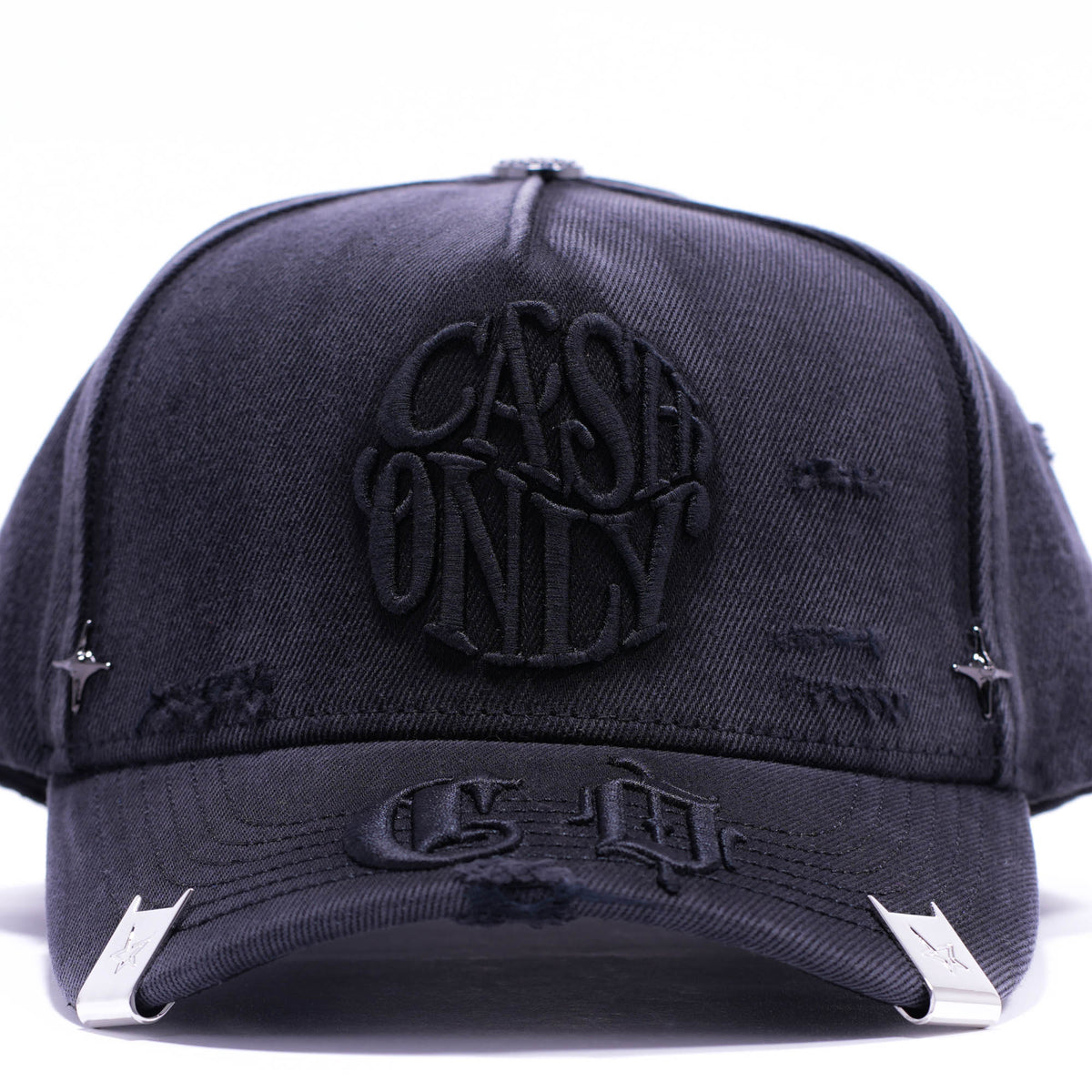 CASH ONLY WASEHD OUT LOYALTY BLACK DENIM