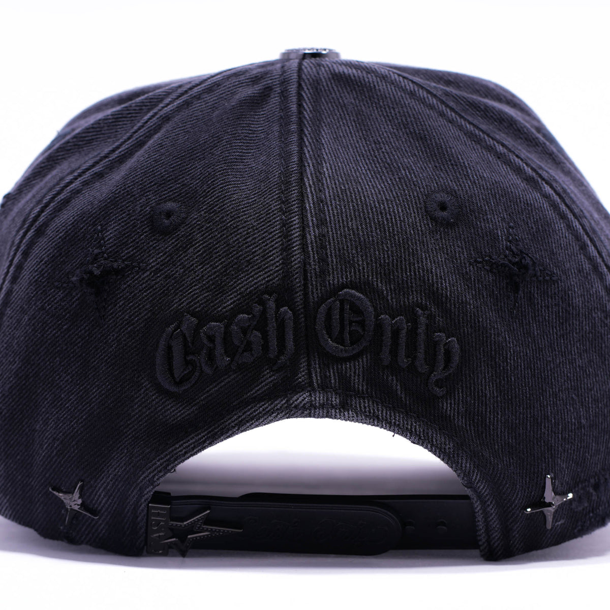 CASH ONLY WASEHD OUT LOYALTY BLACK DENIM