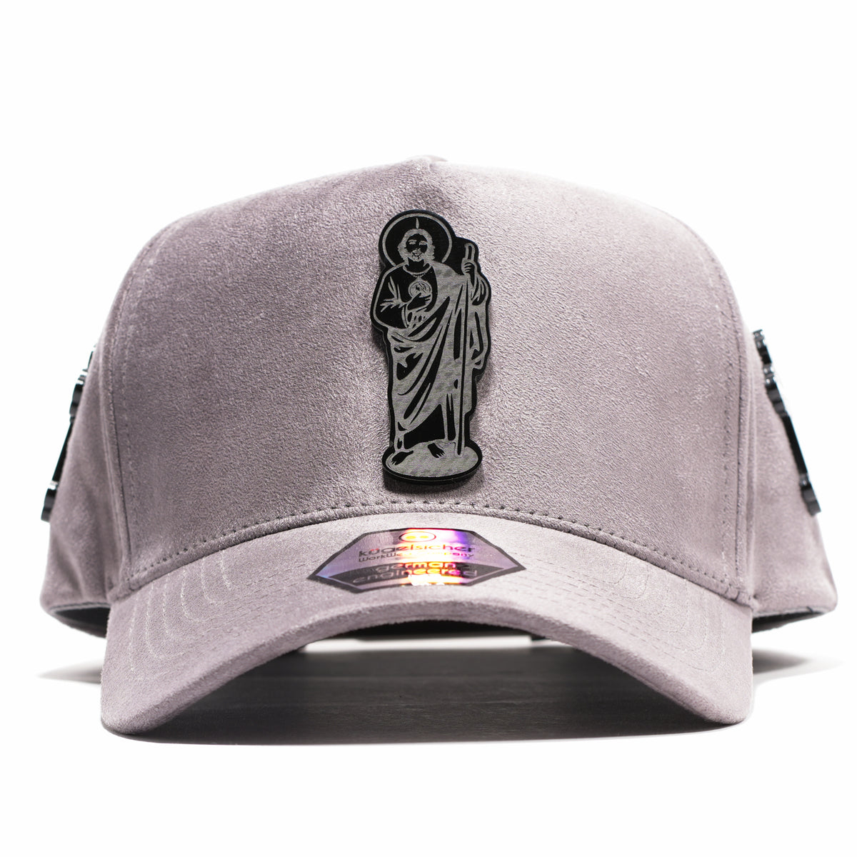Gorra San Judas Tadeo y Cruces Placa en Gamuza