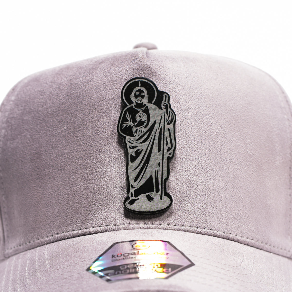 Gorra San Judas Tadeo y Cruces Placa en Gamuza
