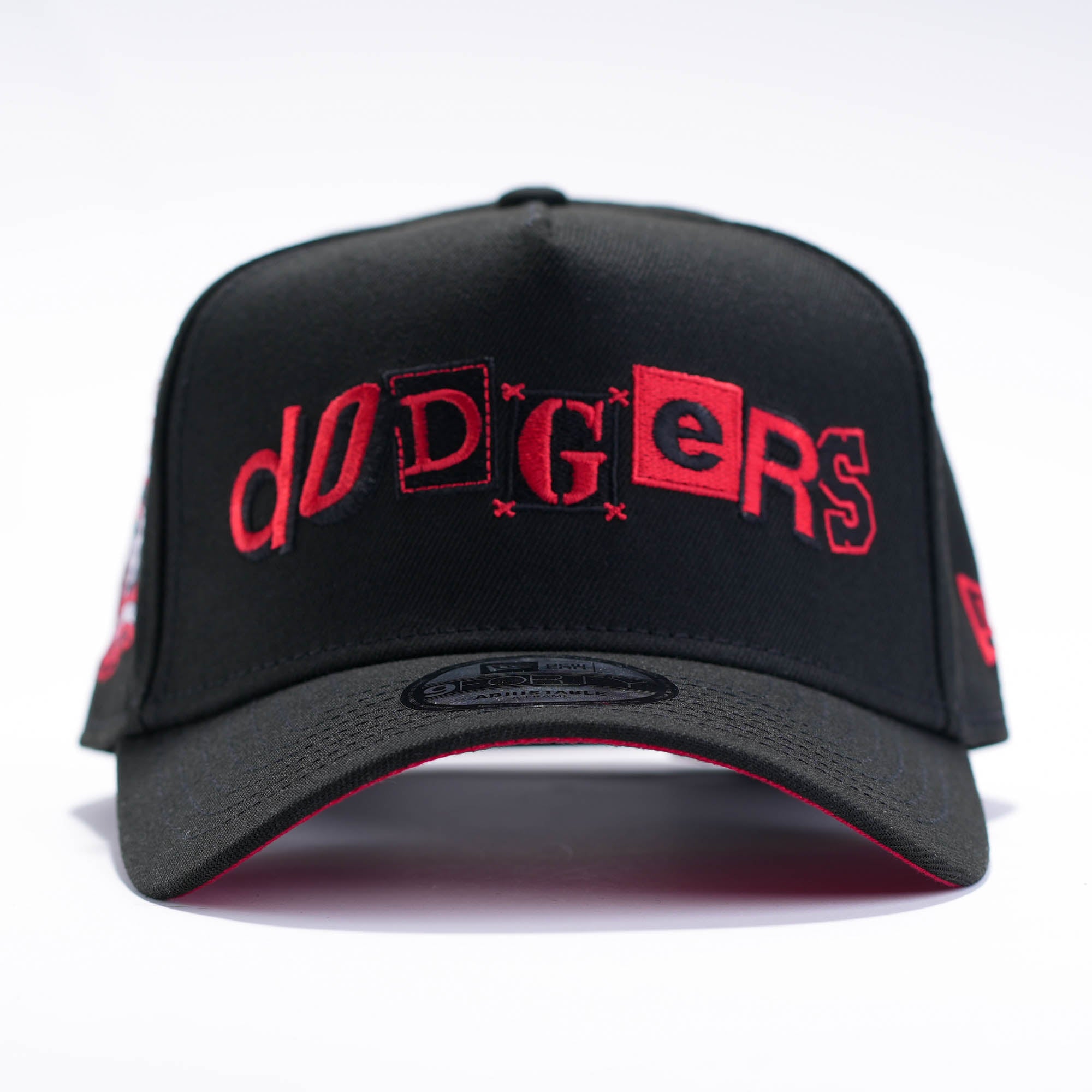 LA Dodgers 40th Anniversary Black And Red Lettering Negro y Rojo