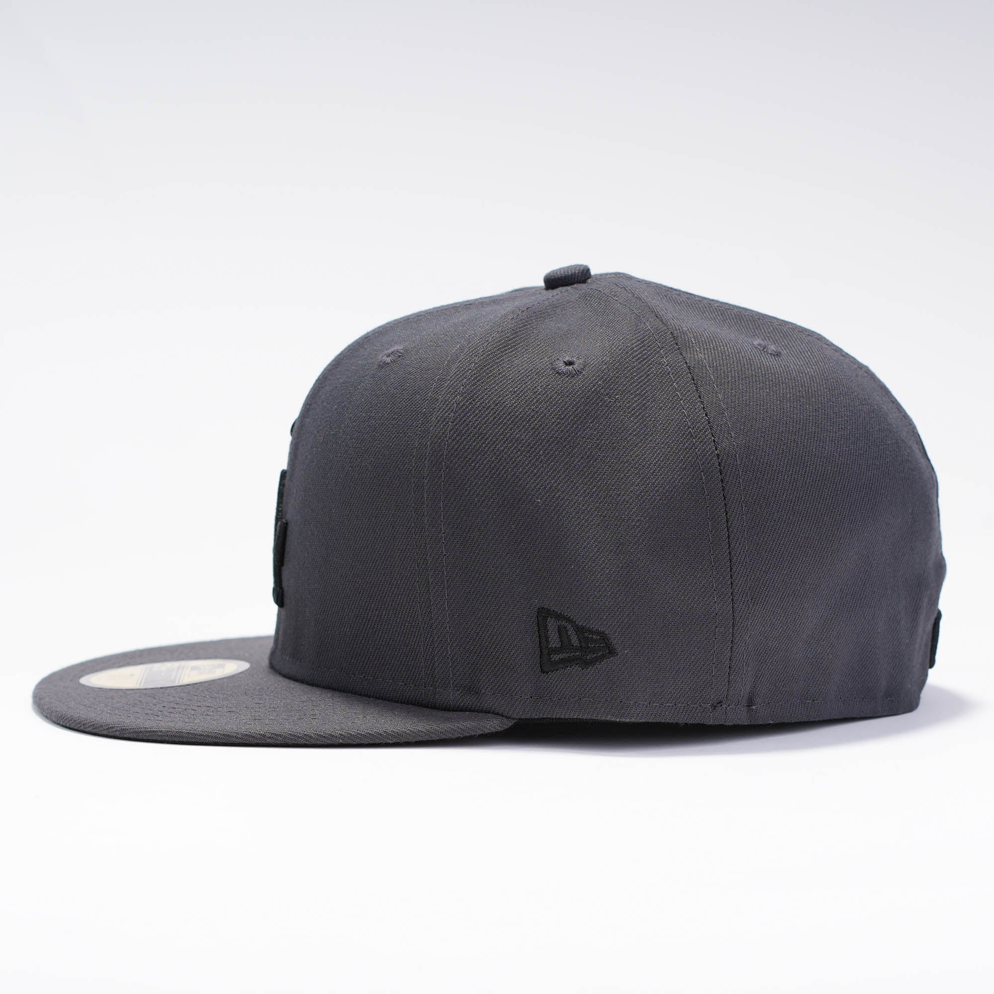 LA Dodgers Visera Plana Gris y Negro
