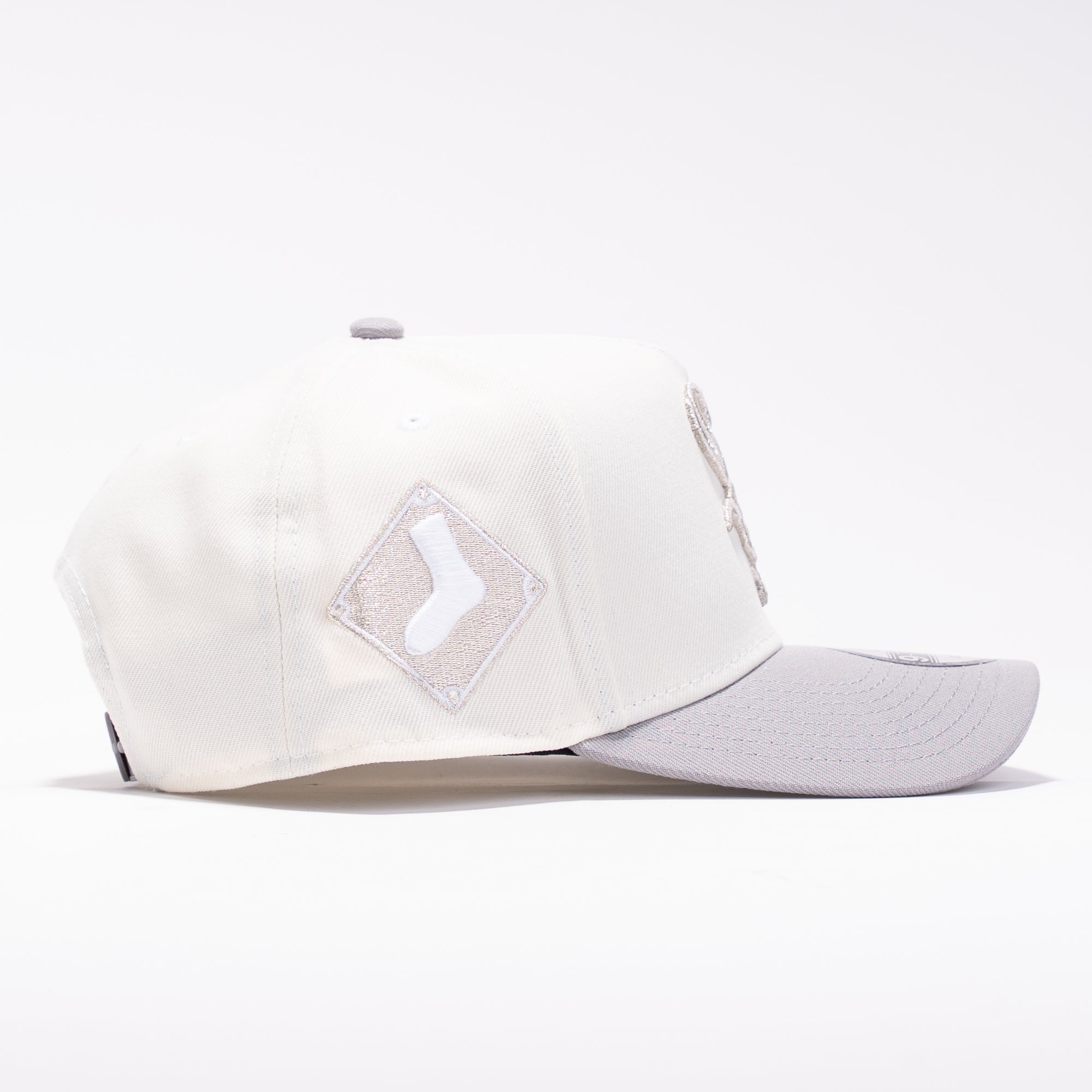 Chicago White Sox Calcetin Two Tone Blanco y Gris