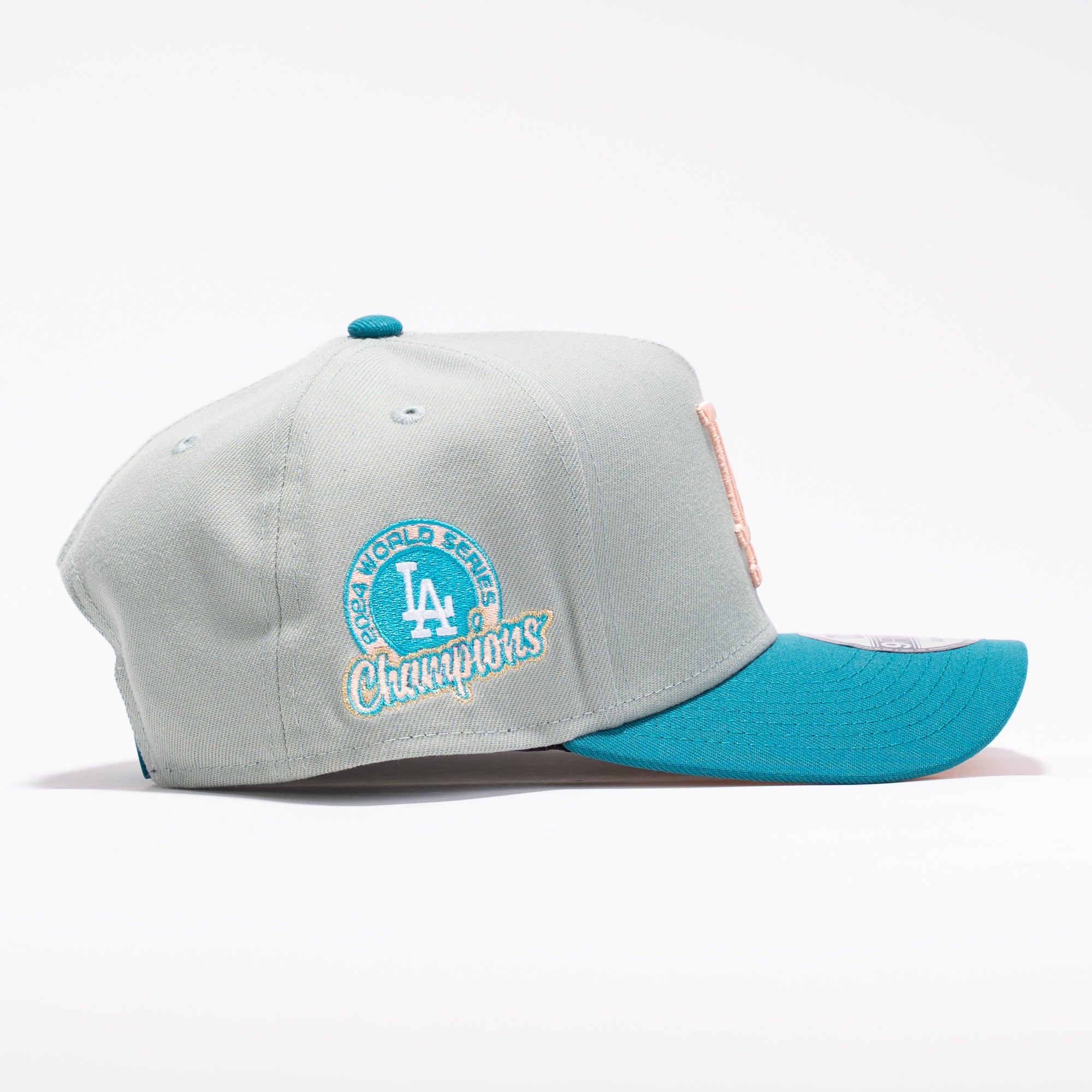LA Dodgers 2024 World Series Azul aqua y Durazno