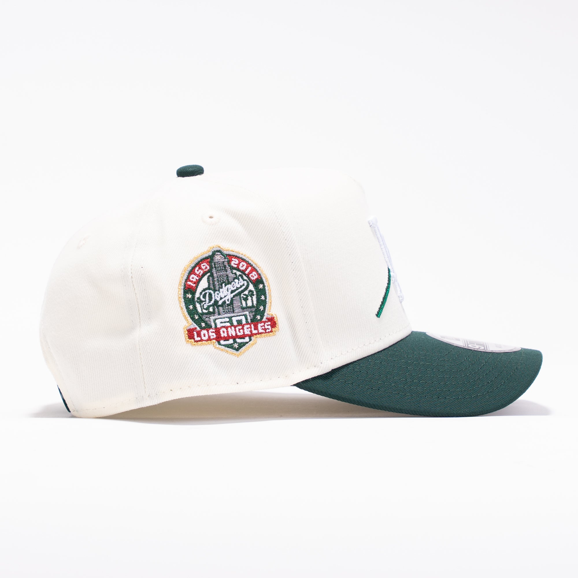 LA Dodgers 60 Aniversario Flor Blanco y verde