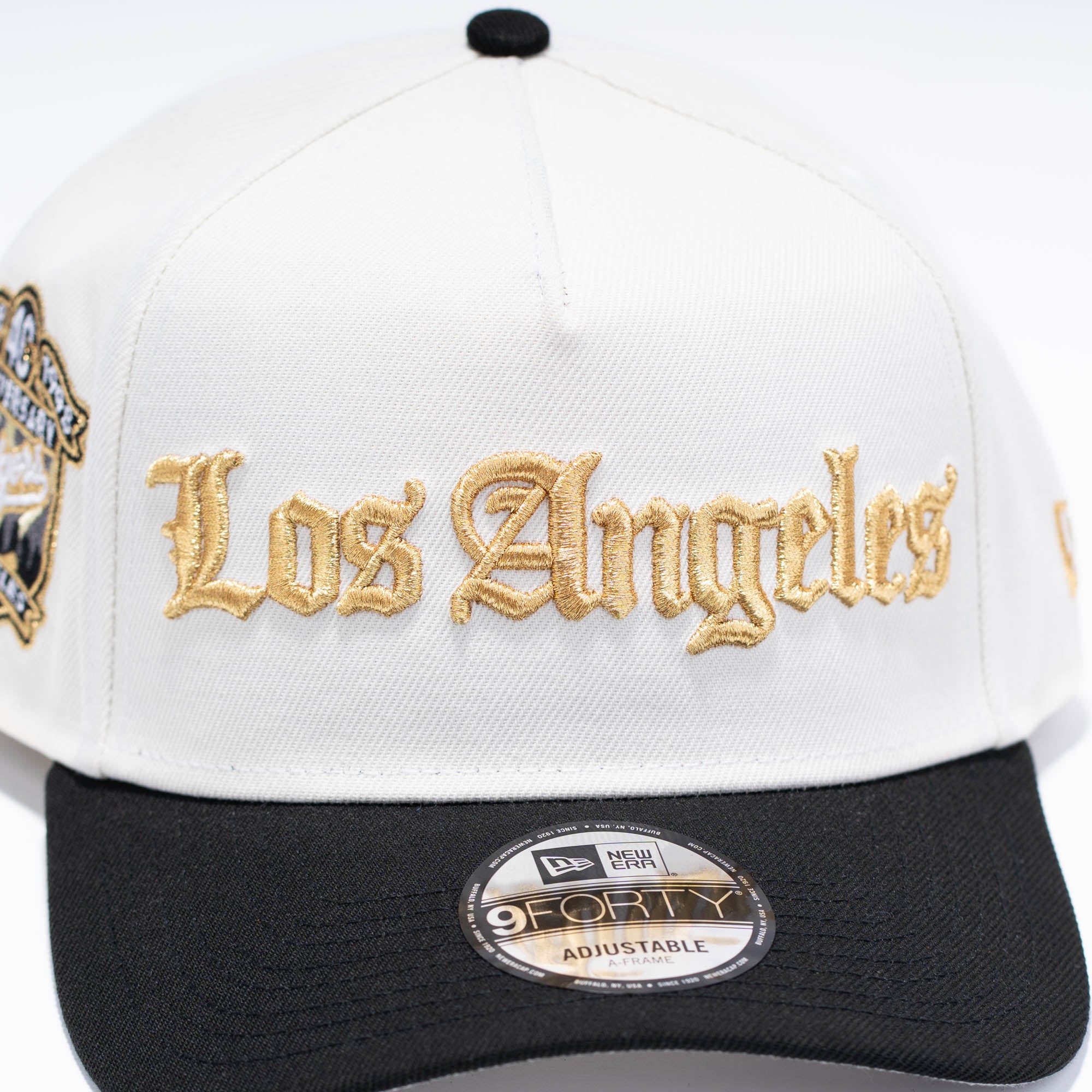 LA DODGERS 40 ANNIVERSARY BEIGE LETRA DORADA