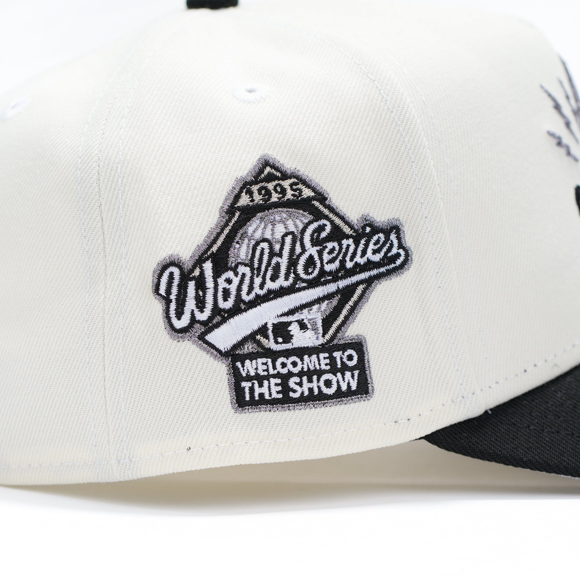 Atlanta Braves 1995 World series Beige y negro/plata