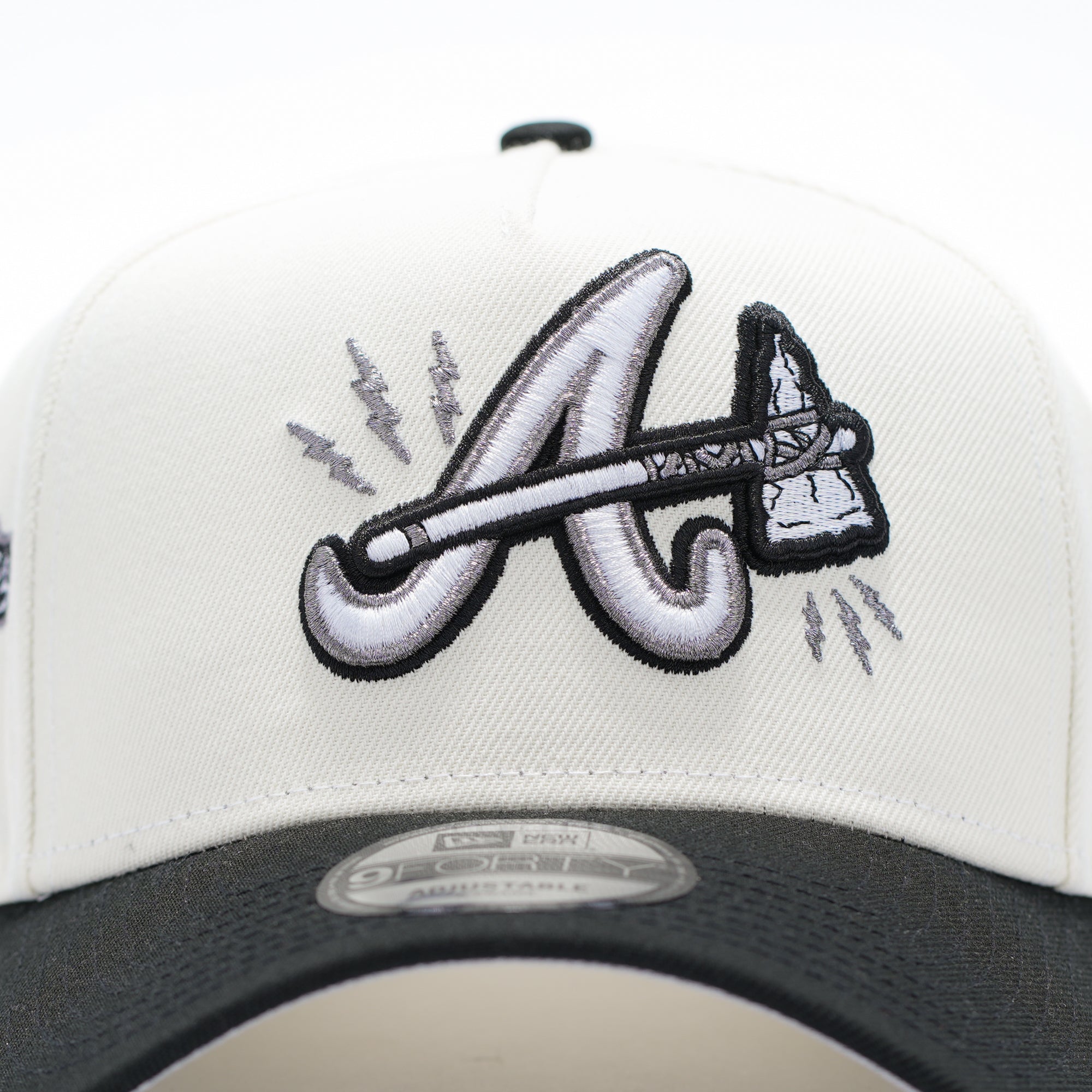 Atlanta Braves 1995 World series Beige y negro/plata
