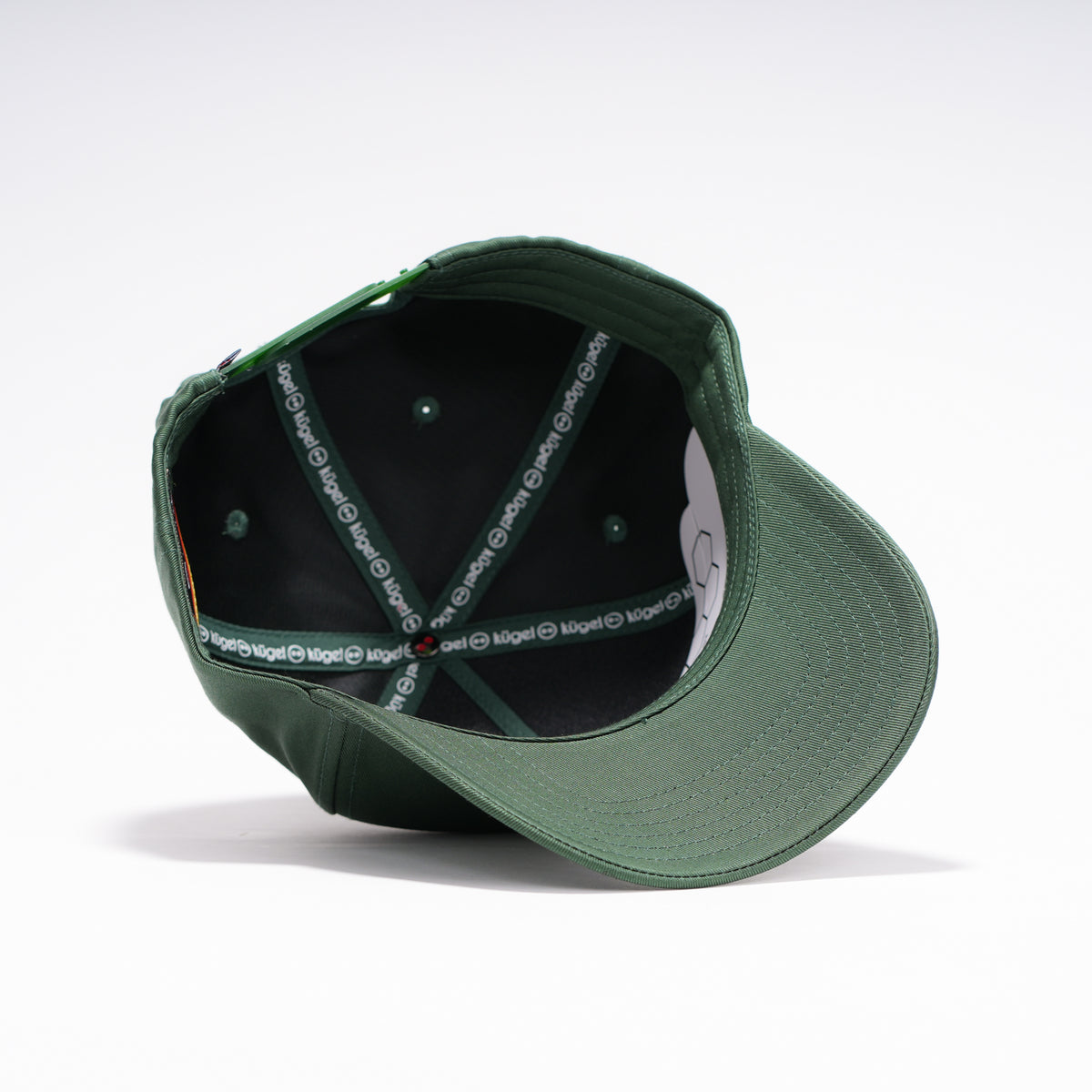 5 PANELES CURVA ALGODÓN VERDE