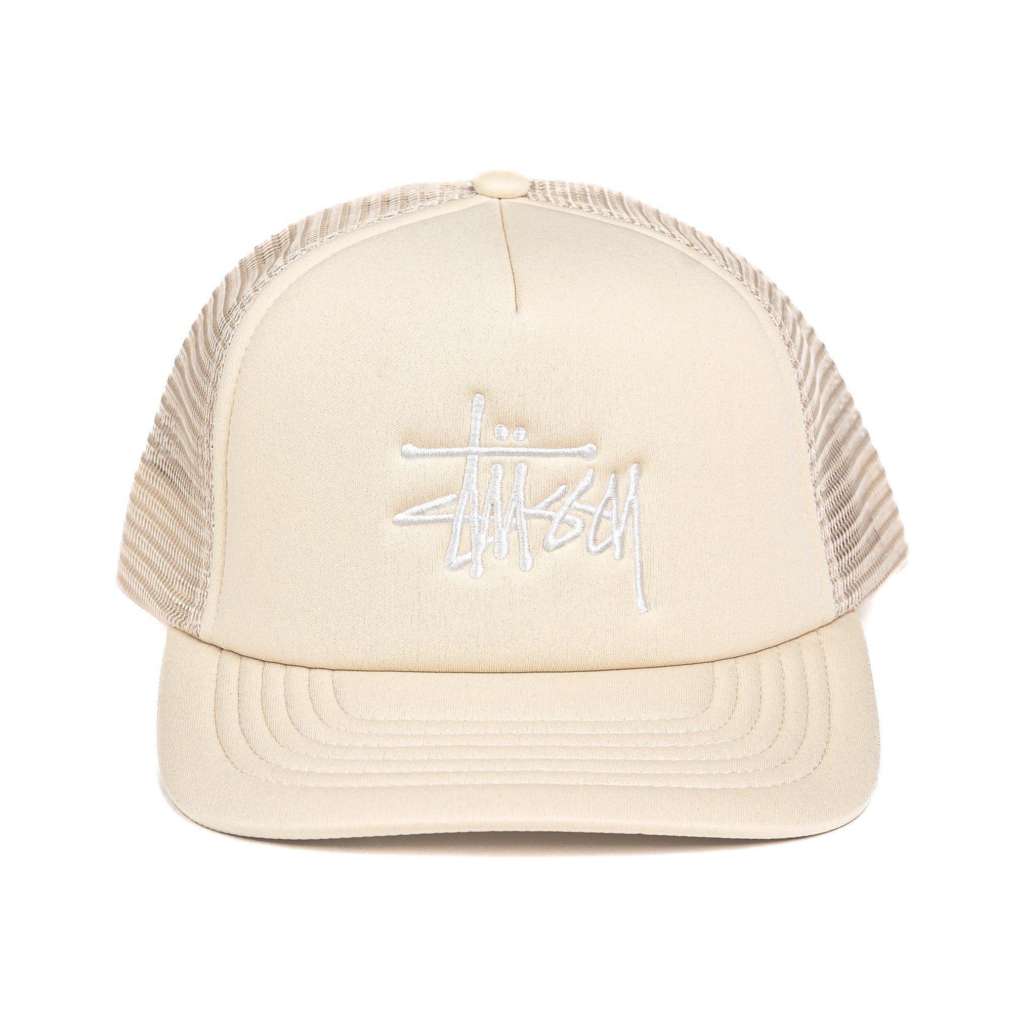 STUSSY TRUCKER BIG BASIC SNAPBACK SAND